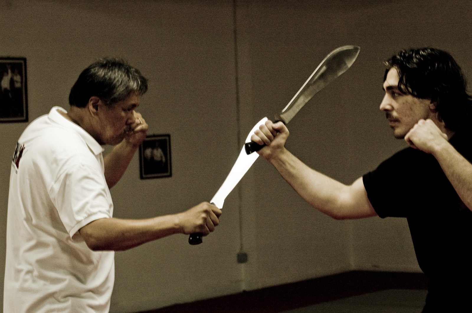 Cemil Uylukcu training Escrima with GM Rene Latosa